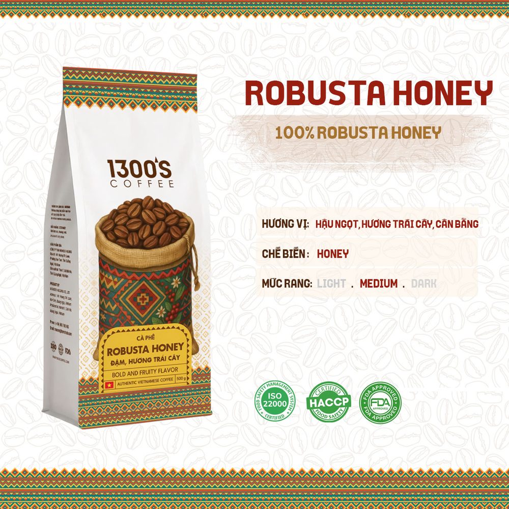 Cà phê Robusta Honey